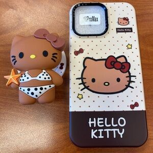 Hello Kitty iPhone 16 Pro Max case with MagSafe pop grip
